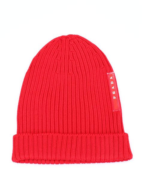 prada beanie linea rossa|Prada linea rossa.